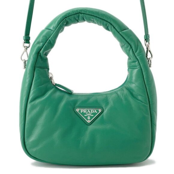 Prada handbag in soft padded leather (1BA384) with 2-way shoulder strap - Picture 1 of 5